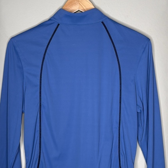 FITS Riding Sun Shirt Long Sleeve Half Zip Top in Blue Women's Size XL - Picture 6 of 8